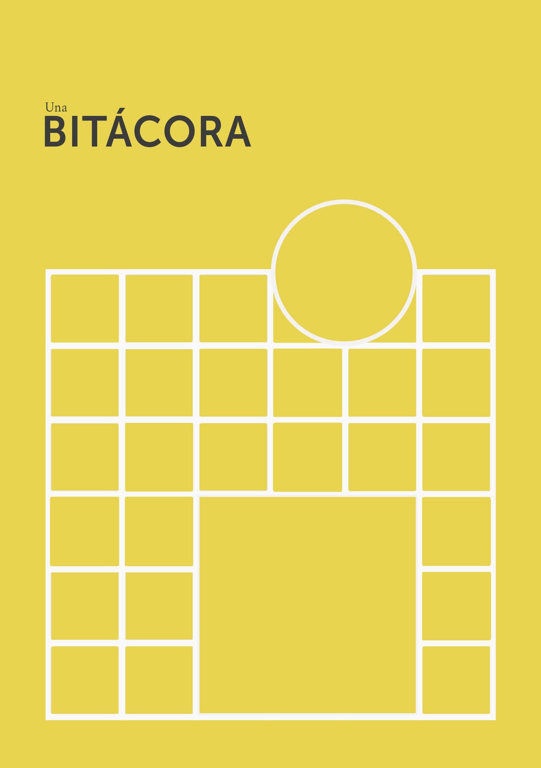 Propuesta de tapa para Una Bitácora